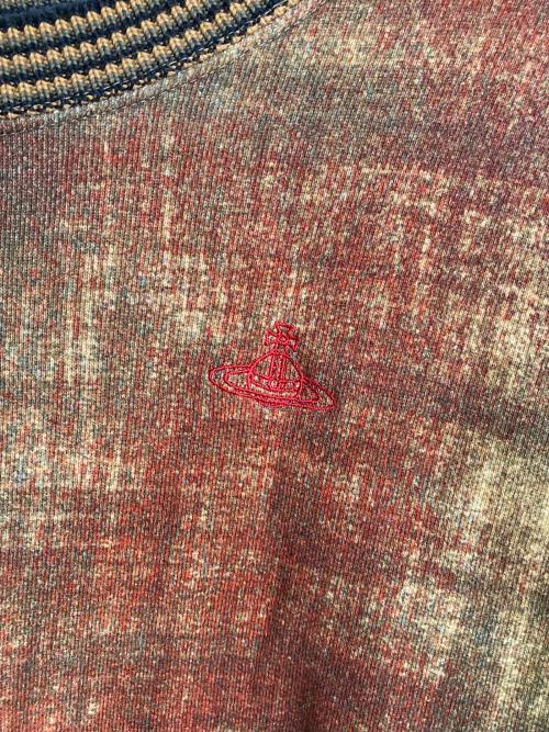 Vivienne Westwood RED LABEL（ヴィヴィアンウエストウッドレッドレーベル）Vivienne Westwood RED LABEL (ヴィヴィアンウエストウッドレッドレーベル) オーブ刺繍転写プリントユニオンジャックスウェット ブラウン サイズ:00の古着・服飾アイテム