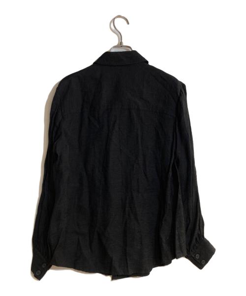 Vivienne Westwood RED LABEL（ヴィヴィアンウエストウッドレッドレーベル）Vivienne Westwood RED LABEL (ヴィヴィアンウエストウッドレッドレーベル) レーヨンリネンオーブ刺繍シャツ ブラック サイズ:00の古着・服飾アイテム