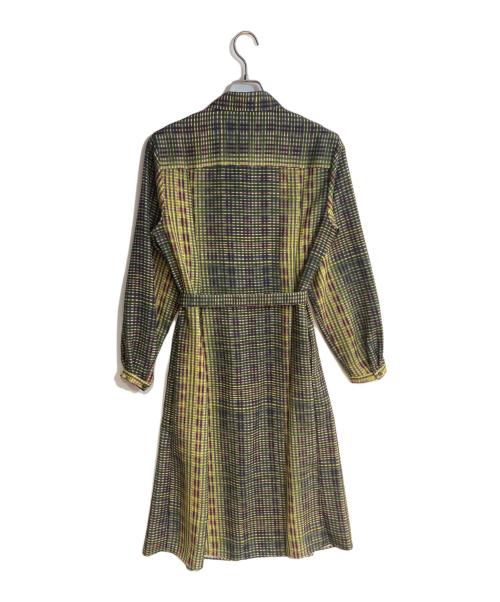 PS Paul Smith（ＰＳポールスミス）PS Paul Smith (ＰＳポールスミス) 'Check' シャツ ワンピース シトロンイエロー サイズ:Ｌの古着・服飾アイテム