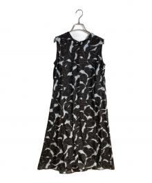 23区（ニジュウサンク）の古着「【洗える】Ratti フラワーアートプリント ワンピース」｜ブラウン