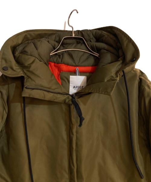 AIGLE（エーグル）AIGLE (エーグル) フーデッドパディングジャケット グリーン サイズ:Ｓの古着・服飾アイテム