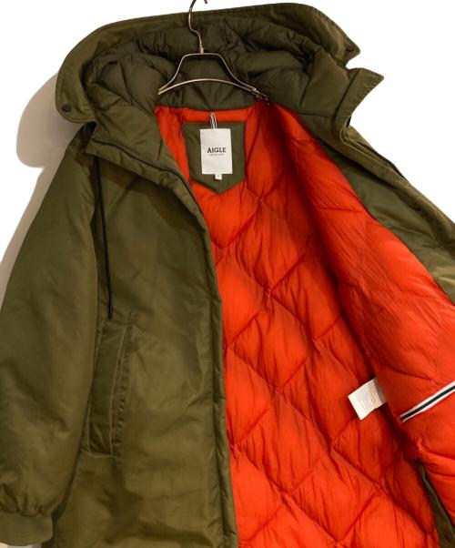AIGLE（エーグル）AIGLE (エーグル) フーデッドパディングジャケット グリーン サイズ:Ｓの古着・服飾アイテム
