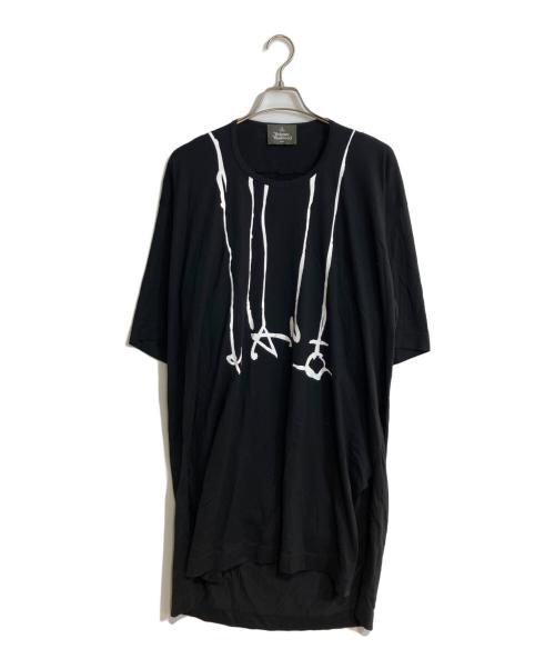 Vivienne Westwood man（ヴィヴィアン ウェストウッド マン）Vivienne Westwood man (ヴィヴィアン ウェストウッド マン) ptリラックスTシャツ ブラック サイズ:FREEの古着・服飾アイテム