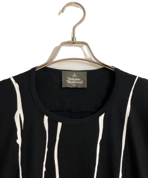 Vivienne Westwood man（ヴィヴィアン ウェストウッド マン）Vivienne Westwood man (ヴィヴィアン ウェストウッド マン) ptリラックスTシャツ ブラック サイズ:FREEの古着・服飾アイテム