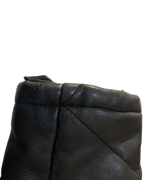 NO ID.（ノーアイディー）NO ID. (ノーアイディー) シープレザー2WAYパデッドフーデッドブルゾン ブラック サイズ:2の古着・服飾アイテム