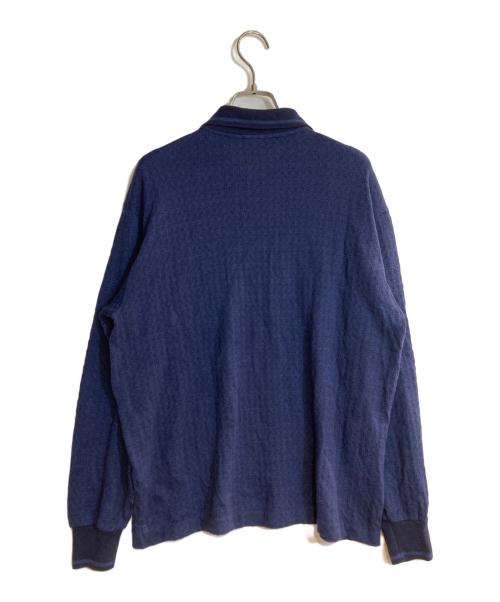 CELINE（セリーヌ）CELINE (セリーヌ) ニットポロシャツ ネイビー サイズ:Ｌの古着・服飾アイテム