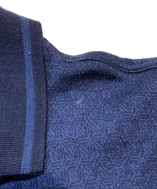 CELINE（セリーヌ）CELINE (セリーヌ) ニットポロシャツ ネイビー サイズ:Ｌの古着・服飾アイテム