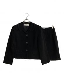 BALENCIAGA（バレンシアガ）の古着「ツイードセットアップスーツ」｜ブラック