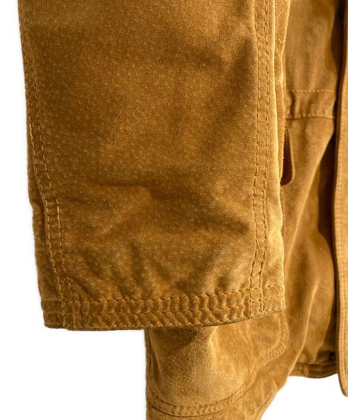 VALENTINO（ヴァレンティノ）VALENTINO (ヴァレンティノ) 襟レザースウェードハンティングジャケット ブラウン サイズ:４8の古着・服飾アイテム