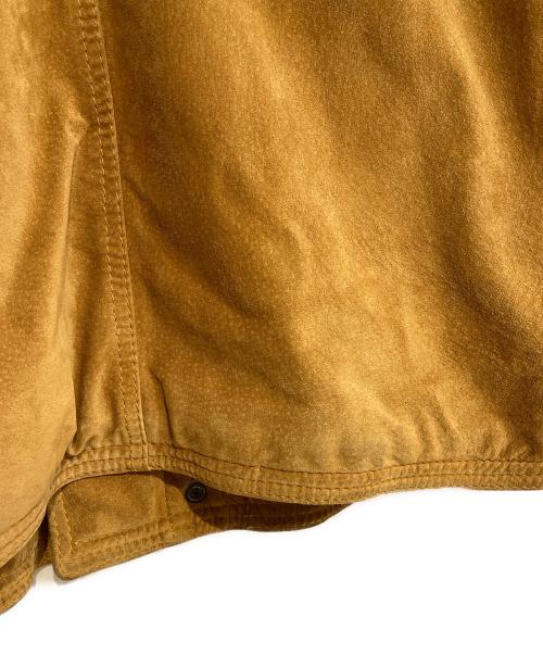 VALENTINO（ヴァレンティノ）VALENTINO (ヴァレンティノ) 襟レザースウェードハンティングジャケット ブラウン サイズ:４8の古着・服飾アイテム