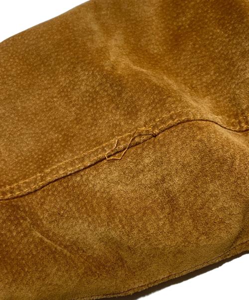 VALENTINO（ヴァレンティノ）VALENTINO (ヴァレンティノ) 襟レザースウェードハンティングジャケット ブラウン サイズ:４8の古着・服飾アイテム