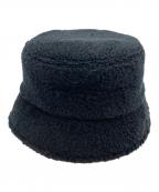 CHANELシャネル）の古着「ココマークテリークロスバケットハット」｜ブラック