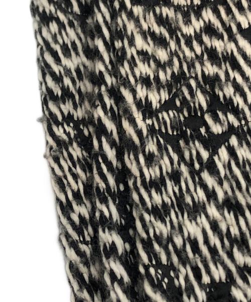 LOUIS VUITTON（ルイ ヴィトン）LOUIS VUITTON (ルイ ヴィトン) エシャルプ・ロゴマニア ミックス ウールシルクマフラー ブラックの古着・服飾アイテム