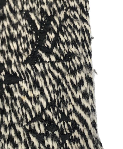 LOUIS VUITTON（ルイ ヴィトン）LOUIS VUITTON (ルイ ヴィトン) エシャルプ・ロゴマニア ミックス ウールシルクマフラー ブラックの古着・服飾アイテム