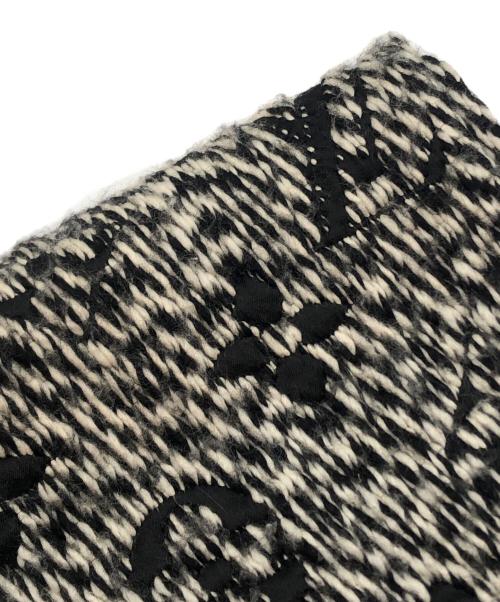 LOUIS VUITTON（ルイ ヴィトン）LOUIS VUITTON (ルイ ヴィトン) エシャルプ・ロゴマニア ミックス ウールシルクマフラー ブラックの古着・服飾アイテム