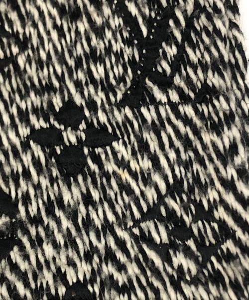 LOUIS VUITTON（ルイ ヴィトン）LOUIS VUITTON (ルイ ヴィトン) エシャルプ・ロゴマニア ミックス ウールシルクマフラー ブラックの古着・服飾アイテム