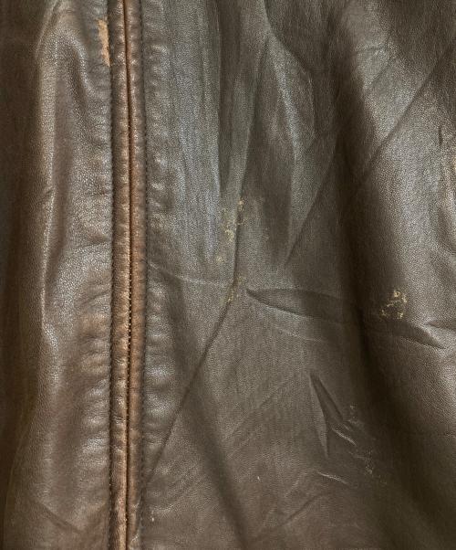 POLO RALPH LAUREN（ポロ・ラルフローレン）POLO RALPH LAUREN (ポロ・ラルフローレン) レザージャケット ブラウン サイズ:Ｌの古着・服飾アイテム