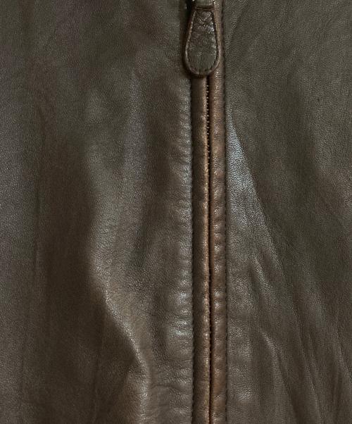 POLO RALPH LAUREN（ポロ・ラルフローレン）POLO RALPH LAUREN (ポロ・ラルフローレン) レザージャケット ブラウン サイズ:Ｌの古着・服飾アイテム