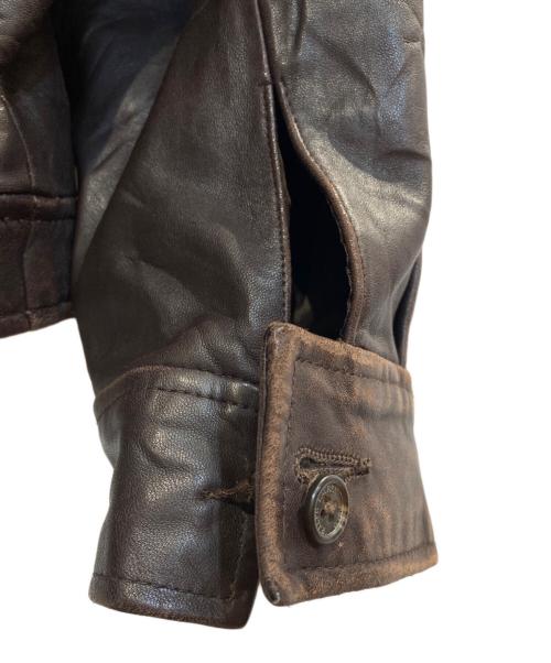 POLO RALPH LAUREN（ポロ・ラルフローレン）POLO RALPH LAUREN (ポロ・ラルフローレン) レザージャケット ブラウン サイズ:Ｌの古着・服飾アイテム