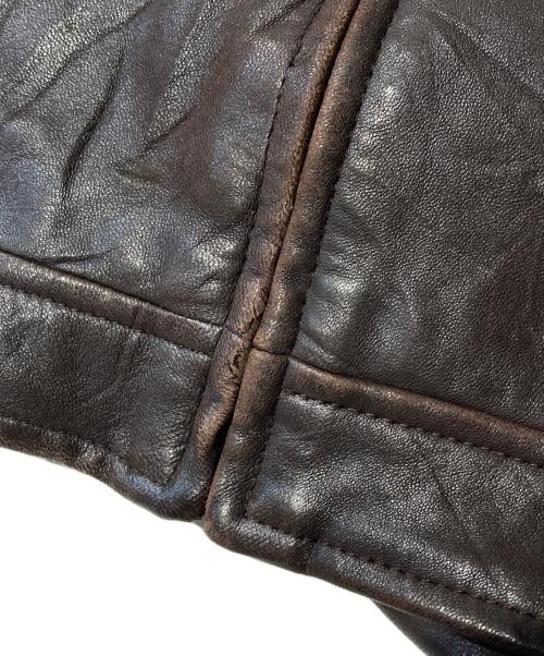 POLO RALPH LAUREN（ポロ・ラルフローレン）POLO RALPH LAUREN (ポロ・ラルフローレン) レザージャケット ブラウン サイズ:Ｌの古着・服飾アイテム