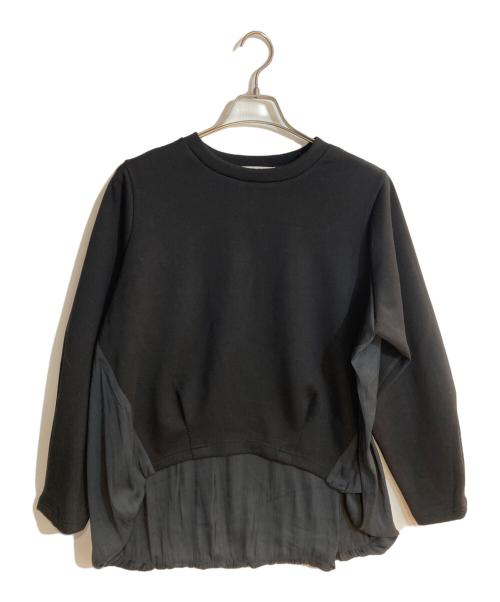 BEARDSLEY（ビアズリー）BEARDSLEY (ビアズリー) 割繊コンビプルオーバー ブラック サイズ:FREEの古着・服飾アイテム