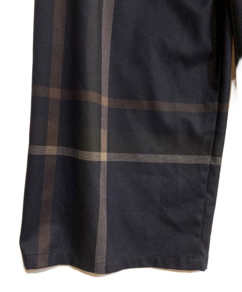 BEARDSLEY（ビアズリー）BEARDSLEY (ビアズリー) チェックウエストリブパンツ ネイビー サイズ:Mの古着・服飾アイテム