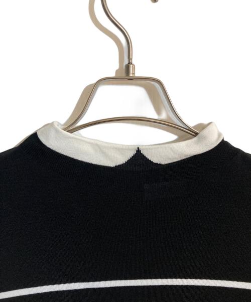 MACKINTOSH PHILOSOPHY（マッキントッシュ フィロソフィー）MACKINTOSH PHILOSOPHY (マッキントッシュ フィロソフィー) Cleric Collar Knit ワイドフィット ブラック サイズ:Mの古着・服飾アイテム