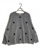 BEARDSLEYビアズリー）の古着「ラメドットプルオーバー」｜グレー