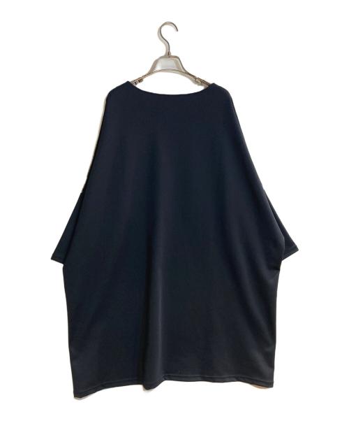 BEARDSLEY（ビアズリー）BEARDSLEY (ビアズリー) スカーフパッチワークプリントワンピース ネイビー サイズ:FREEの古着・服飾アイテム