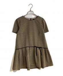 TO BE CHIC（トゥービーシック）の古着「ギンガムチェック チュニック」｜ブラウン