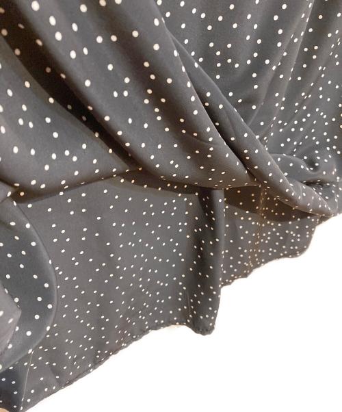 BEARDSLEY（ビアズリー）BEARDSLEY (ビアズリー) ドットフリルニットドッキングワンピース ブラック サイズ:FREEの古着・服飾アイテム