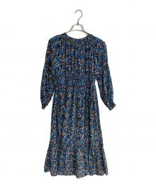 suleiado（ソレイアード）の古着「コットンプリント シャーリングワンピース」｜ネイビー