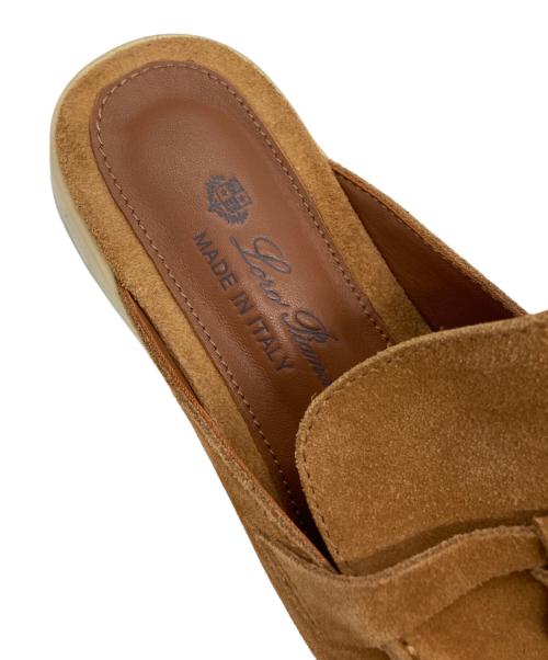 LORO PIANA（ロロピアーナ）LORO PIANA (ロロピアーナ) Babouche Charms Walk スウェードミュール ブラウン サイズ:37の古着・服飾アイテム