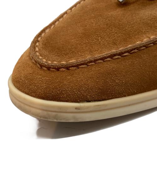 LORO PIANA（ロロピアーナ）LORO PIANA (ロロピアーナ) Babouche Charms Walk スウェードミュール ブラウン サイズ:37の古着・服飾アイテム