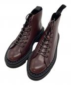 MAISON SPECIAL×SPECIAL SHOE FACTORYメゾンスペシャル）の古着「ビブラムタンクソールモンキーブーツ」｜ブラウン