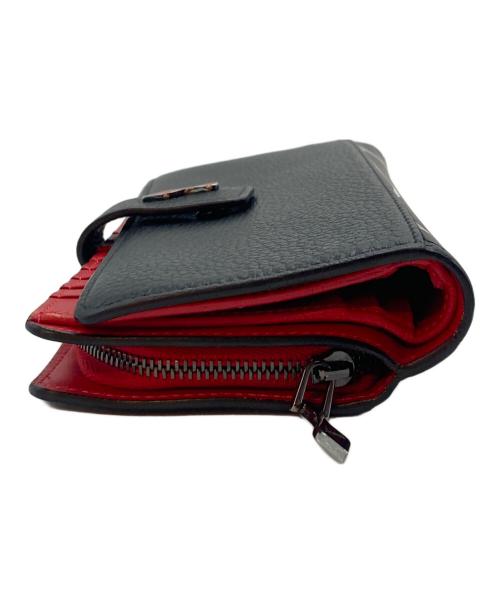 Christian Louboutin（クリスチャン・ルブタン）Christian Louboutin (クリスチャン・ルブタン) PALOMA WALLET CALF/パロマウォレットカーフ ブラックの古着・服飾アイテム