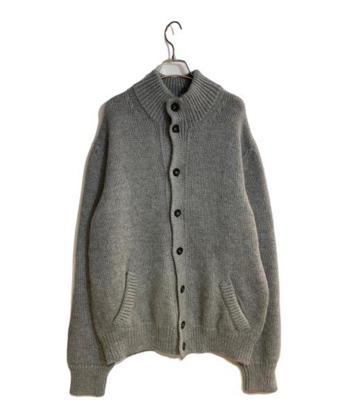 JIL SANDER（ジルサンダー）JIL SANDER (ジルサンダー) アルパカ100％ニットカーディガン グレー サイズ:54の古着・服飾アイテム
