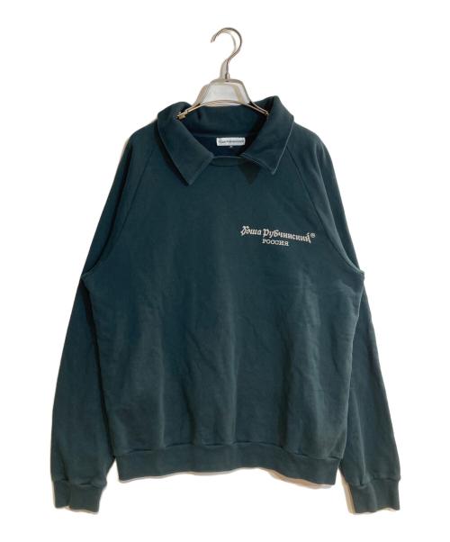 Gosha Rubchinskiy（ゴーシャラブチンスキー）Gosha Rubchinskiy (ゴーシャラブチンスキー) LOGO SWEAT CLR グリーン サイズ:Mの古着・服飾アイテム