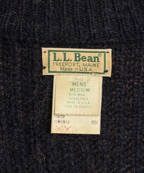 L.L.Bean（エルエルビーン）L.L.Bean (エルエルビーン) アルパカ混ドライバーズニット ネイビー サイズ:Mの古着・服飾アイテム