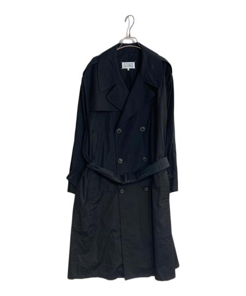 Maison Margiela（メゾンマルジェラ）Maison Margiela (メゾンマルジェラ) ロングトレンチコート ブラック サイズ:44の古着・服飾アイテム