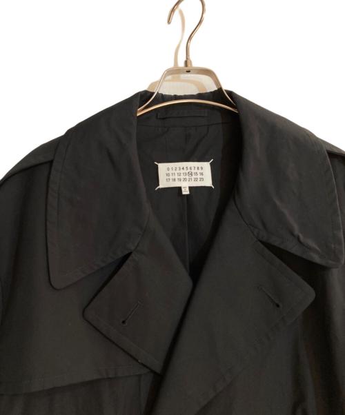 Maison Margiela（メゾンマルジェラ）Maison Margiela (メゾンマルジェラ) ロングトレンチコート ブラック サイズ:44の古着・服飾アイテム