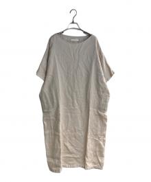 evam eva（エヴァムエヴァ）の古着「linen dolman one-piece」｜アイボリー