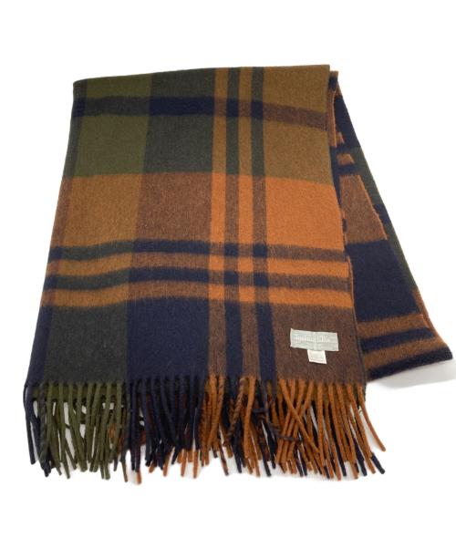 JOSHUA ELLIS（ジョシュア エリス）Joshua Ellis (ジョシュア エリス) カシミヤストール ブラウンの古着・服飾アイテム