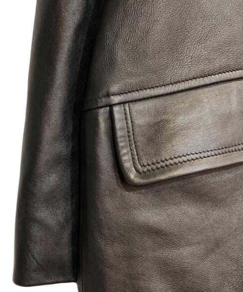 TOWN CRAFT（タウンクラフト）TOWN CRAFT (タウンクラフト) LEATHER BBP CAR COAT ブラック サイズ:Ｌの古着・服飾アイテム