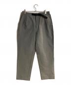 GOLDWINゴールドウイン）の古着「ワンタックテーパードストレッチツイルパンツ」｜グレー
