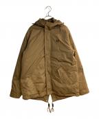 FRED PERRYフレッドペリー）の古着「Short Padded Parka Coat」｜ブラウン