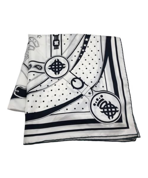 HERMES（エルメス）HERMES (エルメス) カレダブルフェイス140 ホワイトの古着・服飾アイテム