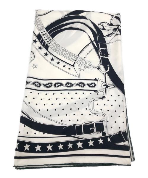 HERMES（エルメス）HERMES (エルメス) カレダブルフェイス140 ホワイトの古着・服飾アイテム