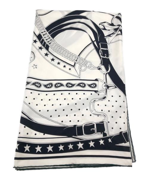 HERMES（エルメス）HERMES (エルメス) カレダブルフェイス140 ホワイトの古着・服飾アイテム