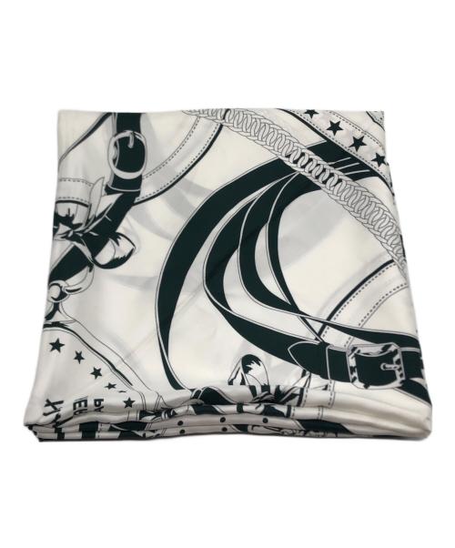 HERMES（エルメス）HERMES (エルメス) カレダブルフェイス140 ホワイトの古着・服飾アイテム